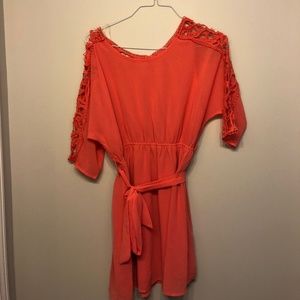 coral dress